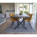 House Nordic Eetkamertafel Toulon Smoked Eikenhout 200cm