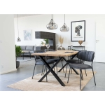 House Nordic Eetkamertafel Toulon Geolied Eikenhout 140cm
