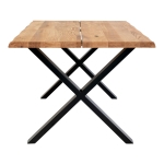 House Nordic Eetkamertafel Toulon Geolied Eikenhout 140cm