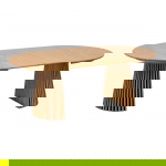 House Nordic Eettafel Osaka Eiken Fineer Naturel Uitschuifbaar