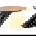 House Nordic Eettafel Osaka Eiken Fineer Naturel Uitschuifbaar