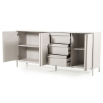 By-Boo Dressoir Boaz MDF & Metaal Beige