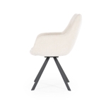 By-Boo Eetkamerstoel Bliss Met Armleuning Beige