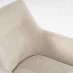 By-Boo Eetkamerstoel Bliss Met Armleuning Beige