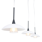 Steinhauer Tallerken Hanglamp Zwart 3-lichts