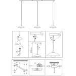 Steinhauer Tallerken Hanglamp Zwart 3-lichts