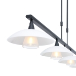 Steinhauer Tallerken Hanglamp Zwart 4-lichts