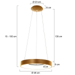 Steinhauer Ringlede Hanglamp Goud Ø48cm