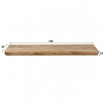 Wandplank Sleek Mangohout Zand 170cm - Giga Meubel