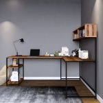 Bureau Cansin Melamine Walnoot