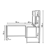 Bureau Tasarim Melamine Walnoot