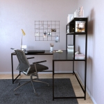 Bureau Tasarim Melamine Zwart