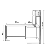 Bureau Tasarim Melamine Zwart