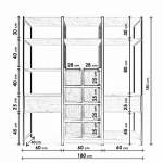 Kledingkast Trend Melamine Eiken