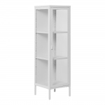 House Nordic Vitrinekast Brisbane Slim Staal Wit 140cm