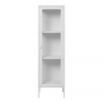 House Nordic Vitrinekast Brisbane Slim Staal Wit 140cm