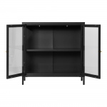 House Nordic Kast Dalby Staal Zwart 80cm