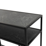 Stalux Sidetable Teun Marmerlook Zwart 150cm