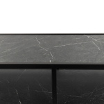 Stalux Sidetable Teun Marmerlook Zwart 150cm