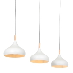 Mexlite Hanglamp Bjorr Wit 3-lichts