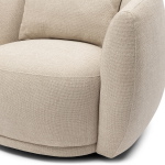 Rivièra Maison Fauteuil Leonardo Draaibaar Chenille Naturel