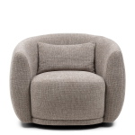 Rivièra Maison Fauteuil Leonardo Draaibaar Chenille Taupe