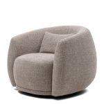 Rivièra Maison Fauteuil Leonardo Draaibaar Chenille Taupe