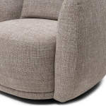 Rivièra Maison Fauteuil Leonardo Draaibaar Chenille Taupe