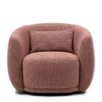 Rivièra Maison Fauteuil Leonardo Draaibaar Chenille Roze