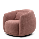 Rivièra Maison Fauteuil Leonardo Draaibaar Chenille Roze