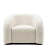 Rivièra Maison Draaifauteuil Vittorio Bouclé Wit