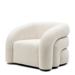 Rivièra Maison Draaifauteuil Vittorio Bouclé Wit