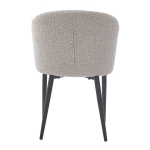 Livingfurn Eetkamerstoel Laura Bouclé Beige