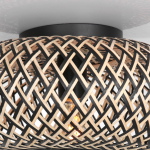 Anne Light & Home Plafondlamp Maze Bamboe Zwart/Naturel Ø40cm