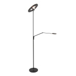 Steinhauer Vloerlamp Soleil Zwart met Leesarm