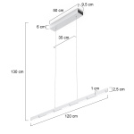 Steinhauer Hanglamp Bloc Grijs 120cm