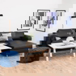 Salontafel Annie Eikenfineer Wit 130cm - Giga Living