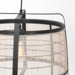 Anne Light & Home Hanglamp Capos Jute Naturel/Zwart