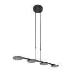 Steinhauer Hanglamp Turound Zwart 4-Lichts