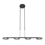 Steinhauer Hanglamp Turound Zwart 4-Lichts