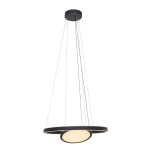 Steinhauer Hanglamp Ringlux met Binnenplaat Zwart Ø60cm