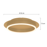 Steinhauer Plafondlamp Ringlux Goud Ø32cm