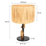 Anne Light & Home Tafellamp Animaux Beren Gras Naturel