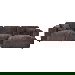 Woood Chaise Longue Bank Cloud Rechts Chenille Warm Bruin