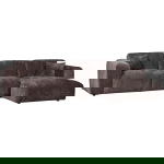 Woood Chaise Longue Bank Cloud Rechts Chenille Warm Bruin