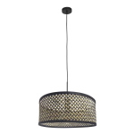 Steinhauer Hanglamp Sparkled Light Zwart Bamboe Naturel/Zwart