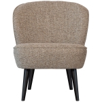 Woood Sara Fauteuil Geweven Stof Naturel Melange