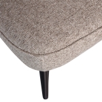 Woood Sara Fauteuil Geweven Stof Naturel Melange