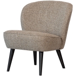 Woood Sara Fauteuil Geweven Stof Naturel Melange
