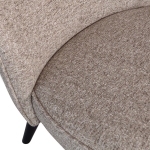 Woood Sara Fauteuil Geweven Stof Naturel Melange